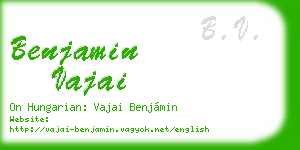 benjamin vajai business card